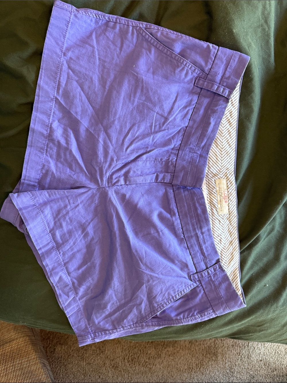 J. Crew Lavender Cotton Casual Bermuda Shorts